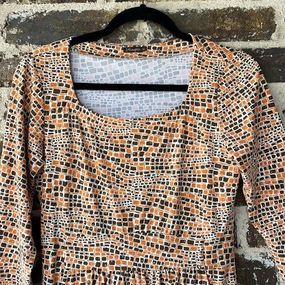 J. McLaughlin Geometric Print Catalina Cloth Dress XS - Picture 3 of 7